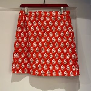 J.Crew Size 4 Mini Skirt | Red and white floral